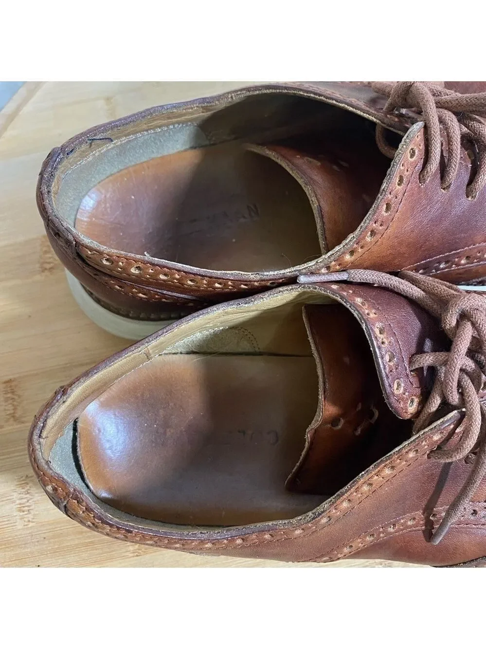Cole Haan Lunarlon Men’s Original Wingtip Oxford Lunargrand 9M Leather
